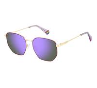 POLAROID PLD 6214/S/X Lunettes de Soleil, Or Violet, 56 Mixte