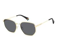 Polaroid Unisex PLD 6214/S/X 2F7/M9 Lunettes de soleil Métal Or Gris Géométrique Polarisé