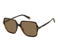 Polaroid PLD 6219/S Lunettes de Soleil, Havana, 56 Femme