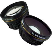 Polaroid PLKIT37WT lentille et filtre d'appareil photo SLR Objectif large Noir