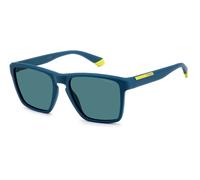 POLAROID PLD 2167/S MATTE BLUE YELLOW 56