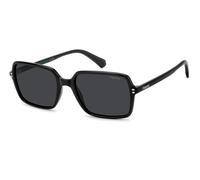 Polaroid - Lunettes de Soleil Polarisées Noir/Gris - Homme - Accessoires - Noir - Taille: 56 MM