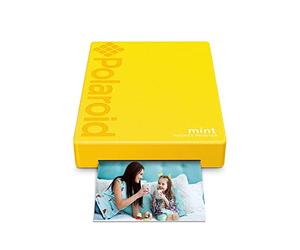 Polaroid POLMP02Y Mint Imprimante avec Technologie Zink Zero Printer Ink et Bluetooth intégré pour Appareils Android et iOS - Jaune