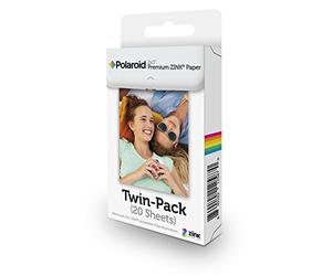 Polaroid POLZ2X320 Premium Zink Photo Paper A8 2x3ʺ (20 Pack) Compatible with Snap, Mint, SnapTouch Instant Print Digital Cameras & Zip, Mint Mobile Photo Printer