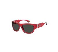 Polaroid - Rectangular Lunettes de soleil - unisex - Accessoires - Rouge - Taille: 55 MM