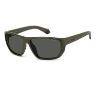 POLAROID SPORT lunettes, modèle PLD 7057, couleur MATTE vert, verre 60 mm, pont 15 mm
