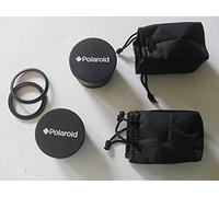 Polaroid Studio Series Kit de Voyage Objectif Grand Angle HD .43x 52/55/58 mm avec Fixation Macro + Téléobjectif HD 2,2X