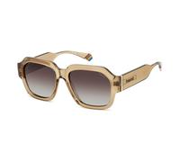 Polaroid, unisex, Accessoires, Beige, Taille: 54 MM Beige Havana Lunettes de soleil Brown Shaded Polarized