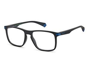 Polaroid Unisex Eyeglasses Sunglasses, Matte Black Petrol, 54, Matte black petrol