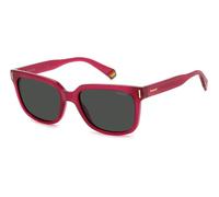 Polaroid Unisex PLD 6191/S MU1/M9 Lunettes de soleil Plastique Fuchsia Gris Carré Polarisé