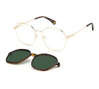 Polaroid - Monture optique avec clip-on - unisex - Accessoires - Jaune - Taille: 56 MM