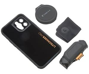 PolarPro - LiteChaser - iPhone 12 Pro Max- Kit VND - Étui de Protection - Poignée correspondante - Filtre ND Variable - Bouchon d'objectif - Compatible avec Les objectifs Moment série M - MagSafe