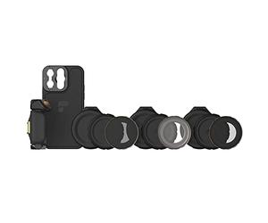 PolarPro - LiteChaser - iPhone 13 - Pro - Kit du réalisateur - Étui - Filtres - Grip - Déclencheur Bluetooth - Compatible MagSafe - Photographie/vidéographie sur téléphone Portable