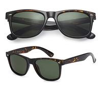 Polarspex Lunettes de soleil rétro polarisées pour homme et femme - Nuances cool pour la conduite, la pêche, Tortue, olive., Taille unique