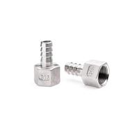 POLBERIS Embout de tuyau 1/2" x 13 mm acier inoxydable GW arbre de Noël pour tuyau attelage tuyau raccord embout acier inoxydable 316