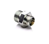 POLBERIS Mamelon métrique 1/2'' - M16x1,5 raccord droit en acier BSP, réduction, adaptateur raccord à vis droit à haute pression nipple