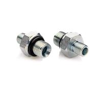 POLBERIS Mamelon métrique 3/4'' - M22x1,5 Raccord droit en acier BSP, réduction, adaptateur raccord droit vissé haute pression nipple