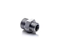 POLBERIS Mamelon métrique 3/8'' - M12x1,5 Raccord droit en acier BSP, réduction, adaptateur raccord droit vissé haute pression nipple