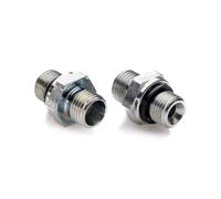 POLBERIS Mamelon métrique 3/8'' - M16x1,5 raccord droit en acier BSP, réduction, adaptateur raccord droit vis haute pression nipple