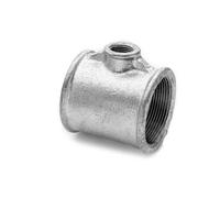 POLBERIS Raccord fileté en fonte galvanisé n ° 25 en T 1/4" x 1/2"