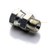POLBERIS Réduction 1/2'' - M18x1,5 raccord droit en acier vissé-écrou BSP - métrique, réduction, adaptateur raccord de vis droit à haute pression réduction nipple