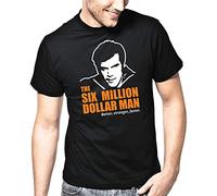 POLCOPY The Six Million Dollar Man Series 80er Cult Fan Fanshirt Gift Retro Men's T-Shirt Size L