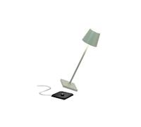 Zafferano Lampe de table Poldina Micro - rechargeable sans fil, dimmer 2200–3000K, 27,5 cm, sauge