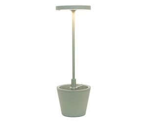 Poldina Reverso lampada da tavolo a batteria ricaricabile colore verde salvia Za