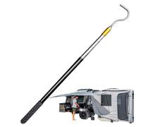 Pôle auvent RV rétractable - Tige métallique, poignée de Verrouillage | Tielle de Traction auvent RV pour Extension de la canopée, Outil Portable avec poignée en Caoutchouc pour Les remorques