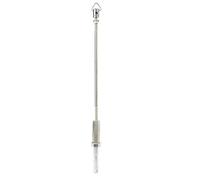 Pole Banjo Stand vertical, pôle banjo argenté, accessoires d'instruments de musique portables avec construction en acier, entretoises de support interne pour l'attelle sécurisée