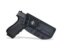 PoLe.Craft IWB Tactical KYDEX Gun Holster Custom Fits: Glock 17 22 31 Pistol Case Inside Concealed Carry Holster Guns Accessories Etuis (Black, Right Hand Draw (IWB))
