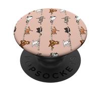 Pole Dance Exotic Shorthair Cat PopSockets PopGrip Adhésif