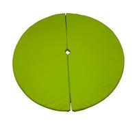 Pole Dance Tapis de protection, vert pomme, 2 pièces, Ø 120 x 10 cm, barre de fitness, antidérapant, peu encombrant, protection de l'entraînement, style de vie, poledance