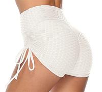 Pole Dance Tenue avec Cordon Latérale, Short Sport Femme Booty Butt Scrunch, Pole Dance Short Sexy Taille Haute, Short Femme de Sport Yoga Pole Dance Hot Pants Cycliste Femme Short Running Femme