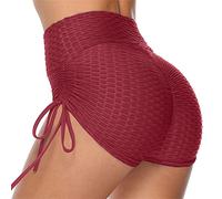 Pole Dance Tenue Avec Cordon Latérale, Short Sport Femme Booty Butt Scrunch, Taille Haute Sexy, Yoga Hot Pants Cycliste Running