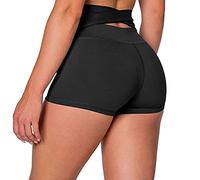 Pole Dance Tenue Sexy Chic avec Taille Arrière Croisé Short Sport Femme Taille Haute Push Up Pole Dance Short Cycliste Femme sans Couture Running Shorts Women Legging Court de Yoga Collant Shorty