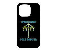 Pole Dancer suédois Drôle Midsummer Maypole Midsommar Suède Coque pour iPhone 15 Pro