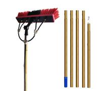 Pôle de Nettoyage de vitre de 3,6-9 m, Kit de nettoyant pour fenêtres, Poteau alimenté par Eau/Tuyau, équipement de Brosse de Nettoyage, Nettoyage photovoltaïque et Panneaux solaires
