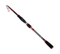 Pole de pêche en Carbone - bâton de Voyage télescopique, Tige de Surf Pliable | Équipement de coulée léger Durable pour River Lake Pond Pier Pier Kayak Boat Saltwater Eater Ewater Concours Conco