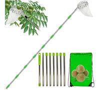Pôle De Ramasseur De Fruits avec Panier - Panier À Tête De Fruits Polonge Extensible Télescopique | Picker Portables À Haute Altitude pour La Récolte Cueillette D'agrumes Pêche