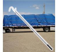 Pôle de récupération de cargaison de camion télescopique, Crochet de bêtette pour camion avec poignée antidérapante, Vêtements ménagers Crochets Pole(Silver,300cm(118in))