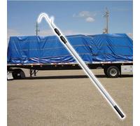 Pôle de récupération de cargaison de camion télescopique, Crochet de bêtette pour camion avec poignée antidérapante, Vêtements ménagers Crochets Pole(Black,500cm(197in))
