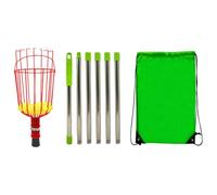 Pôle de sélecteur de Pomme avec Panier - Picker de Fruits télescopiques en Acier Inoxydable avec Panier, Porte-Fruits légers détachables à la Rouille Portable pour Prune, Poire, Citron, Abricot