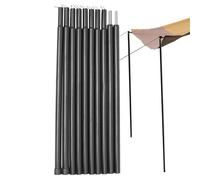 Pôle de tente - Polonais télescopiques réglables pour la configuration de la bâche, de la canopée ou de la parole du soleil | Tiges de soutien résistantes à la rouille pour la tente de plage, couvertu