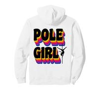 Pole Girl Pole Dance Fitness Rétro Vintage 70s Texte Sweat à Capuche