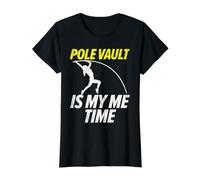 Pole Vault est Mon Temps de Saut à la Perche T-Shirt Graphique avec Valeur, Femme, Noir, S