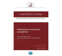 Polémique et construction européenne 10.1 - 2018 - Corinne Gobin - Eme Et Intercommunications - broché - Revue