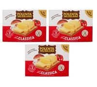 Polenta Valsugana La Classica Lot de 3 plats préparés avec 100 % maïs italien 1200 g