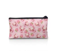 POLERO Trousse à crayons avec fermeture éclair pour filles et garçons, Axolotl Motif fraise, Taille unique, Cartable
