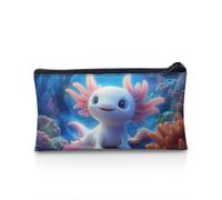 POLERO Trousse à crayons avec fermeture éclair pour filles et garçons, Axolotl Océan, Taille unique, Cartable